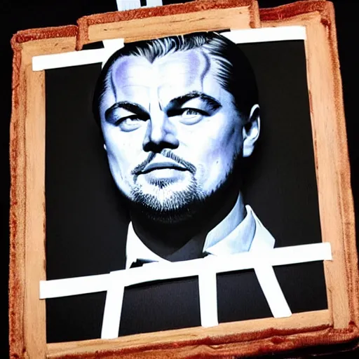 Image similar to leonardo dicaprio made of capicola