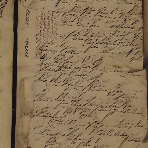 Image similar to letters on parchment falconi