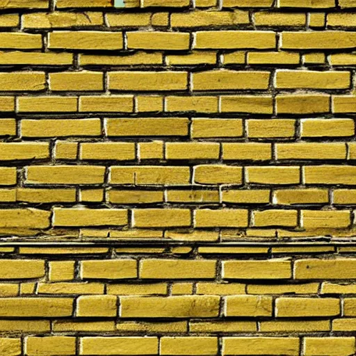 Prompt: yellow painted brick texture