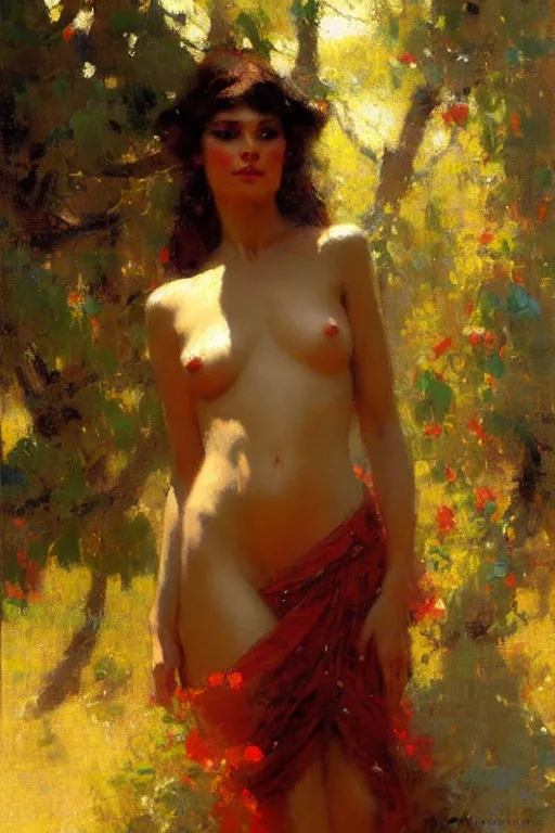 Prompt: attractive woman, painting by gaston bussiere, craig mullins