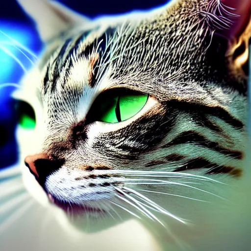 Prompt: Really cool windows background photo of a cat