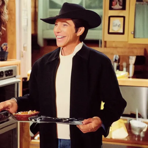 Prompt: paul anka of gilmore girls stealing lukes patties