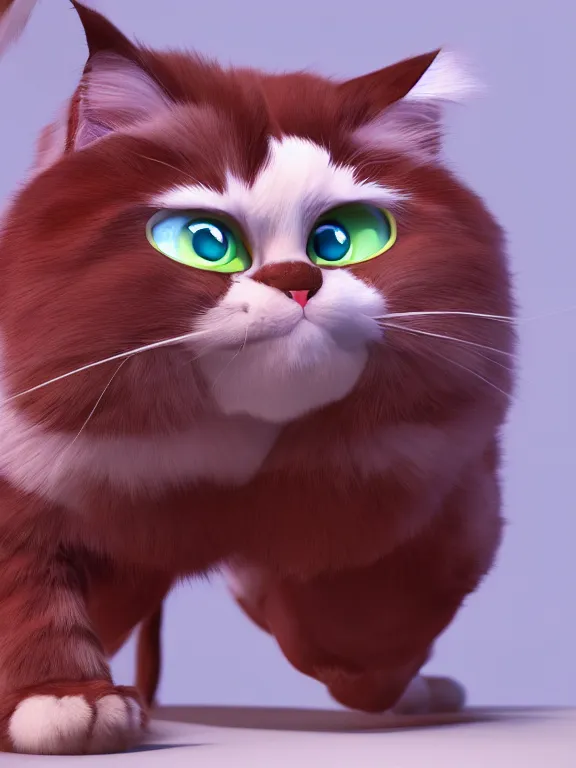 Image similar to A cartoon Ragdoll cat,pixar animation,hyper detailed, studio lighting, artstation, octane renderer, unreal engine, lovely, beauty