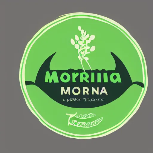 Image similar to moringa juice logo, simple vector art, logo, label, template, moringa oleifera leaves, trending on artstation