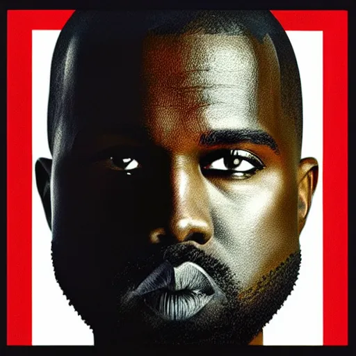 Image similar to yeezus, album art