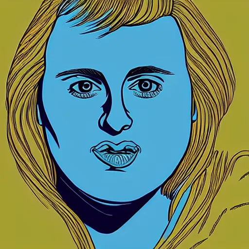 Image similar to “ rebel wilson retro minimalist portrait by jean giraud, moebius starwatcher comic, 8 k ”