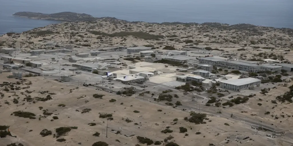 Image similar to guantanamo bay prison, no army