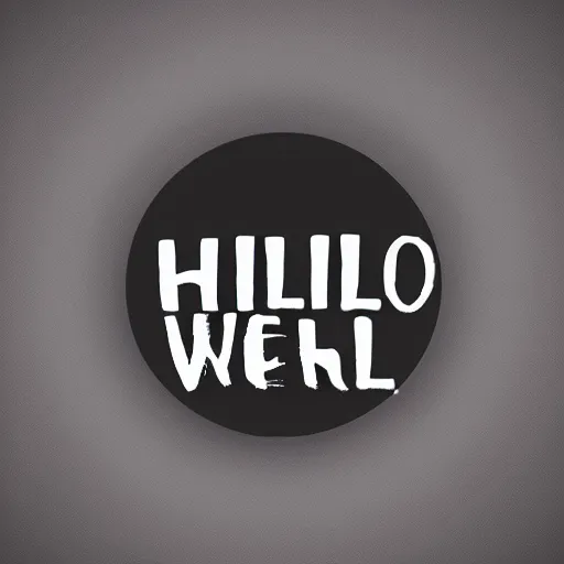 Image similar to text that says Hello World