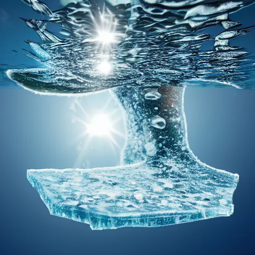 Image similar to icy submerged transparendigitalart leaked aquatic noticing