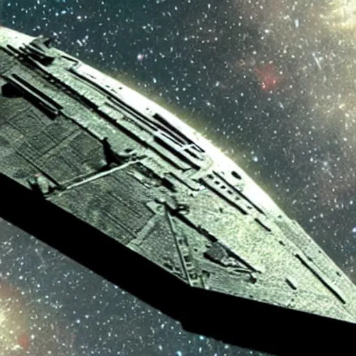 Prompt: patent for interstellar star destroyer, Sci fi, technological.