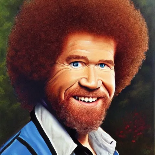 Image similar to bob ross painted by bob ross