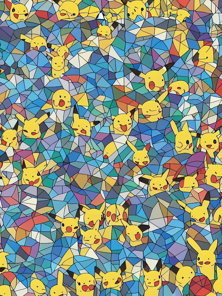 Image similar to geometric recursive Pokemon