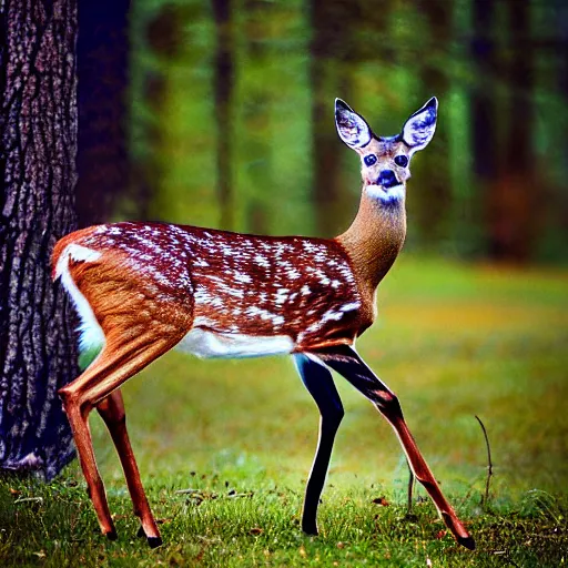 Image similar to a deer - cat - hybrid, animal photography