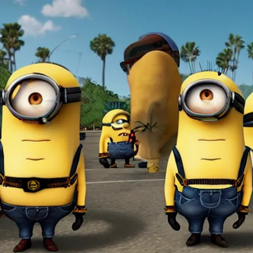 Image similar to GTA san andreas: Minions edition