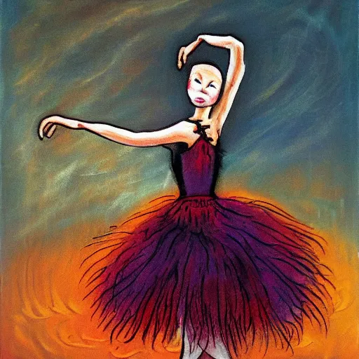 Prompt: ballerina by clive barker