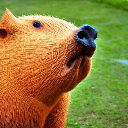 Image similar to low polygon capybara