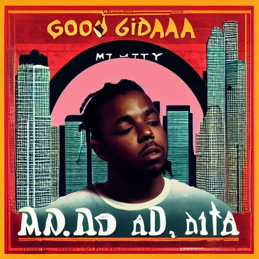 Image similar to good kid, m. a. a. d city album by kendrick lamar