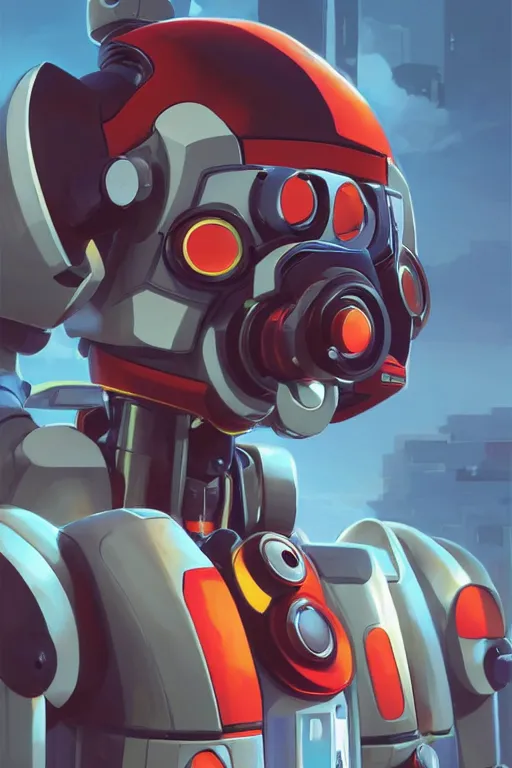 Image similar to metabots medabots medarotto medarot robot minimalist comics helmet mask neon cybereye, behance hd by jesper ejsing, by rhads, makoto shinkai and lois van baarle, ilya kuvshinov, rossdraws global illumination ray tracing hdr radiating a glowing aura