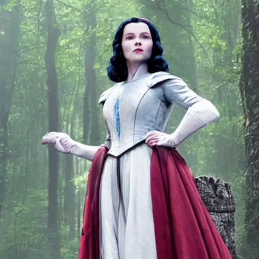 Prompt: still of snow white in avengers endgame