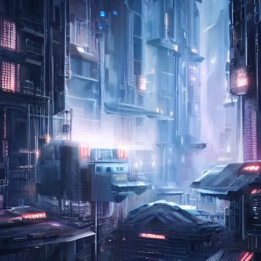 Image similar to ultra dense dystopian city, cyber punk, digital art, high quality, high resolution