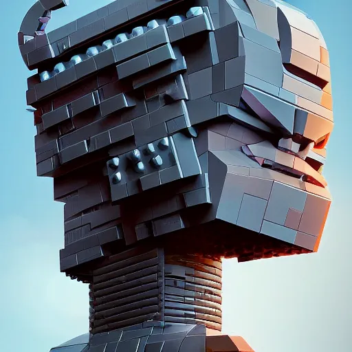 Image similar to lego minionic thor, lokki profile picture, by goro fujita by filip hodas and beeple, realism, sharp details, cinematic, highly detailed, digital, 3 d, realistic colors