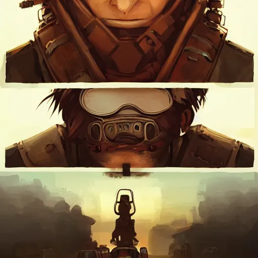 Image similar to face icon stylized minimalist mad max beyond thunderdome, loftis, cory behance hd by jesper ejsing, by rhads, makoto shinkai and lois van baarle, ilya kuvshinov, rossdraws global illumination