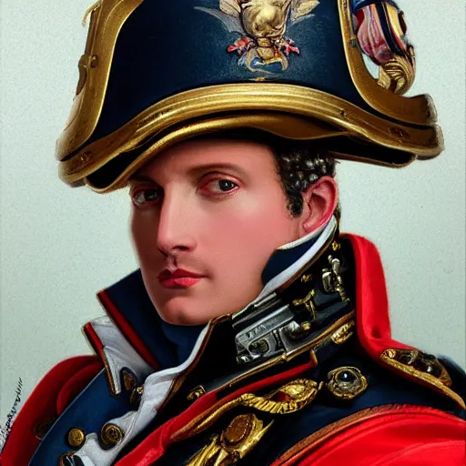 portrait of divine emperor napoleon bonaparte as | Stable Diffusion