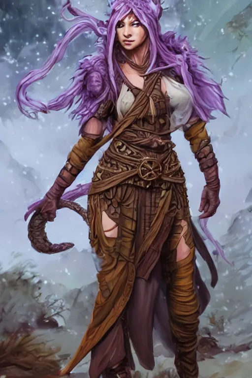 Image similar to Female Human Druid - Pathfinder PFRPG DND D&D d20 fantasy