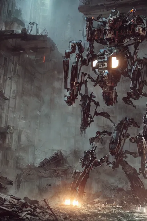 Prompt: a futurecore boxing humanoid mecha in ruin city, bright, by real steel ( 2 0 1 1 ), eve venture, raymond swanland, cryengine, post apocalyptic, mechanical structure, unreal engine 5, camouflage scheme, sharp focus, 8 k realistic, hyper detailed, bright, ray tracing, realistic shaded, smooth face