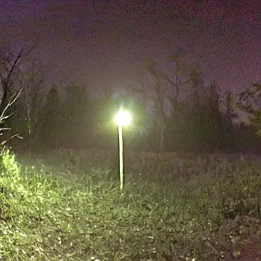 Image similar to nighttime trailcam footage of dr. phil