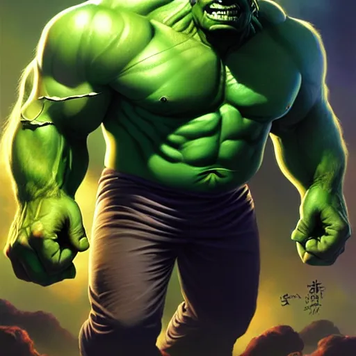 Image similar to an cosmic horror lithograph of incredible hulk, by stanley artgerm lau, wlop, rossdraws, james jean, andrei riabovitchev, marc simonetti, and sakimichan, tranding on artstation