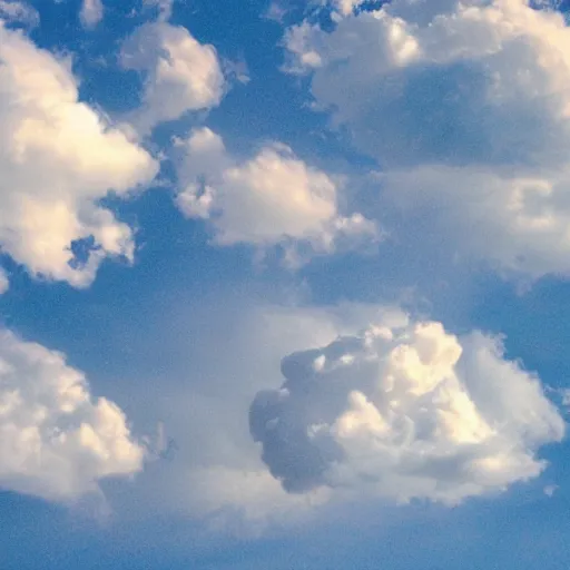 Image similar to clouds look like marshmallows,