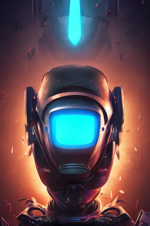 Image similar to epic mask helmet robot ninja portrait stylized as fornite style game design fanart by concept artist gervasio canda, behance hd by jesper ejsing, by rhads, makoto shinkai and lois van baarle, ilya kuvshinov, rossdraws global illumination radiating a glowing aura global illumination ray tracing hdr render in unreal engine 5