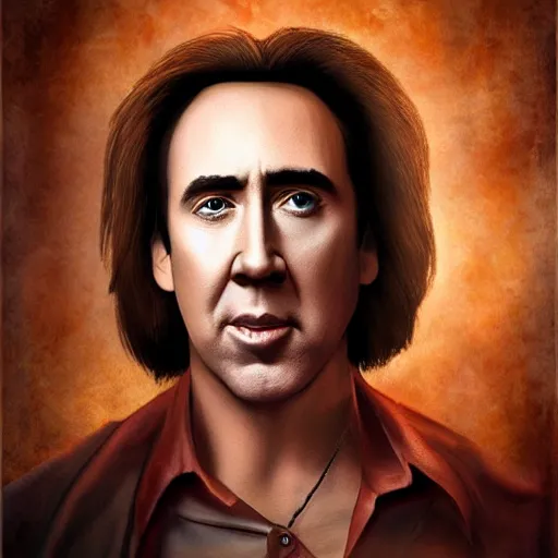 Image similar to nicholas cage as scooby doo portrait, cinematic, realistic photography