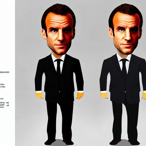 Prompt: character design of emmanuel macron as a character of GTA 4, high quality, smooth