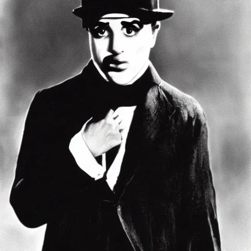 Image similar to Charlie Chaplin as terminator