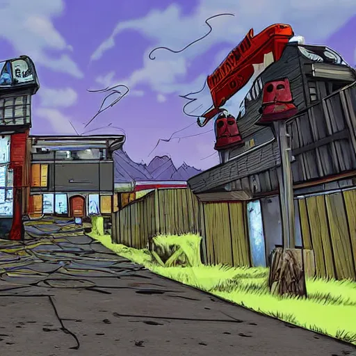 Image similar to nuketown 2 0 2 5 in the art style as nekroxiii,