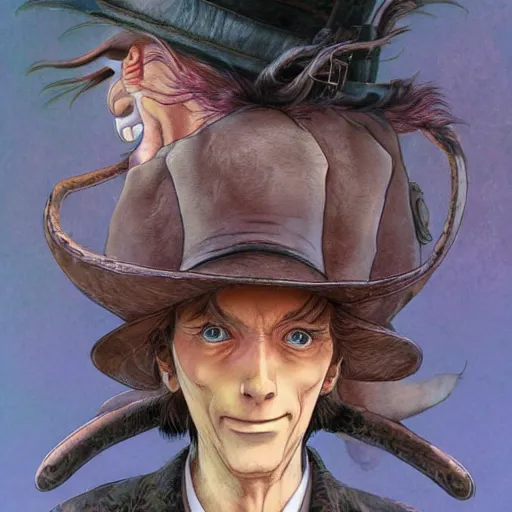 Prompt: Lofi fancy portrait Ghibli style by Yoshitaka Amano and Wayne Barlowe and Ed Binkley and The Madhatter