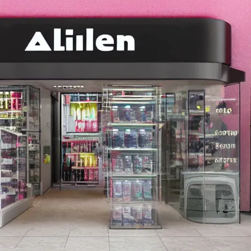 Image similar to alien shop, futuristic