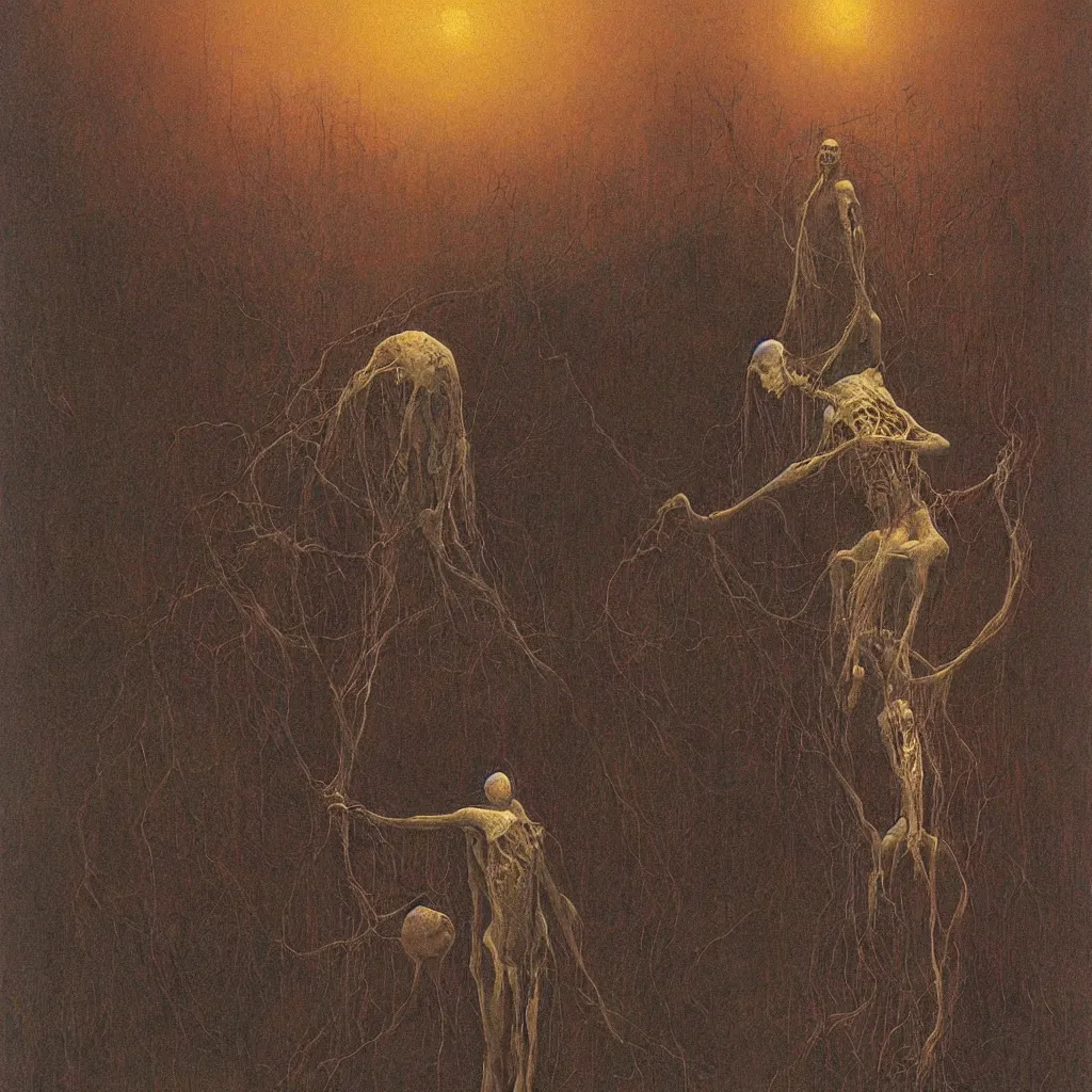 Prompt: death, zdislaw beksinski