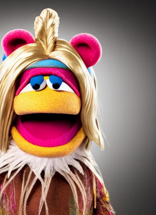 Image similar to studio portrait still of muppet thor as a muppet muppet as a muppet, 8 k, studio lighting, key light,