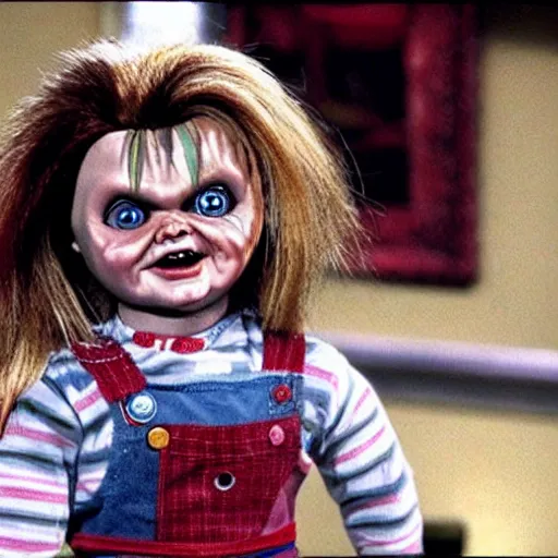 Image similar to Chucky the killer doll on a episode of full house