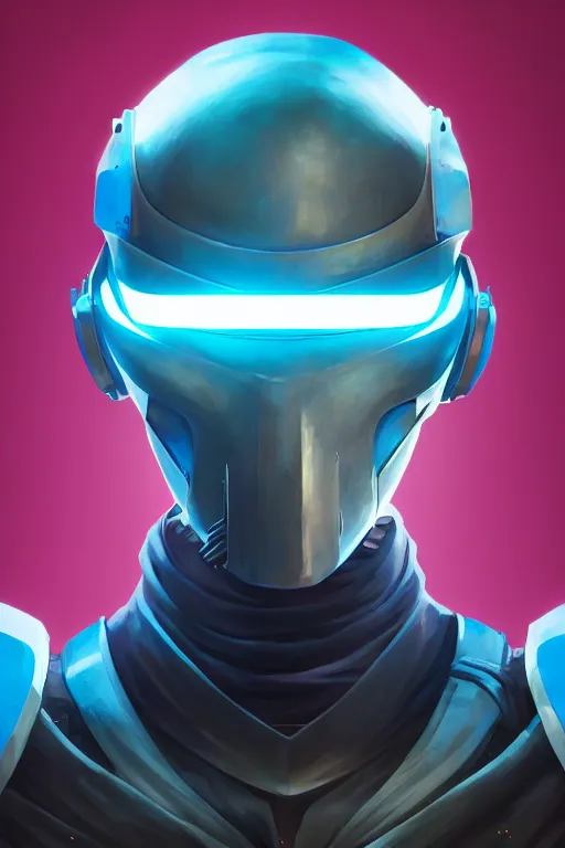 Image similar to epic mask helmet robot ninja portrait stylized as fornite style game design fanart by concept artist gervasio canda, behance hd by jesper ejsing, by rhads, makoto shinkai and lois van baarle, ilya kuvshinov, rossdraws global illumination radiating a glowing aura global illumination ray tracing hdr render in unreal engine 5