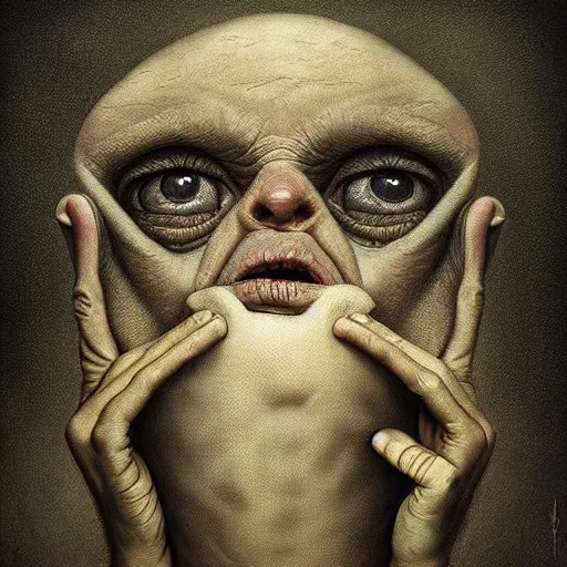 Prompt: ground to dust by the weight of your disappointment. by anton semenov, hyperrealistic photorealism acrylic on canvas