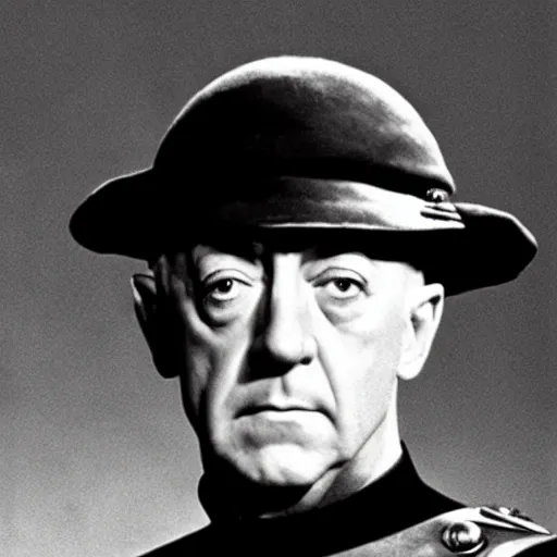 Prompt: alec guinness as captain jean luc picard, photo