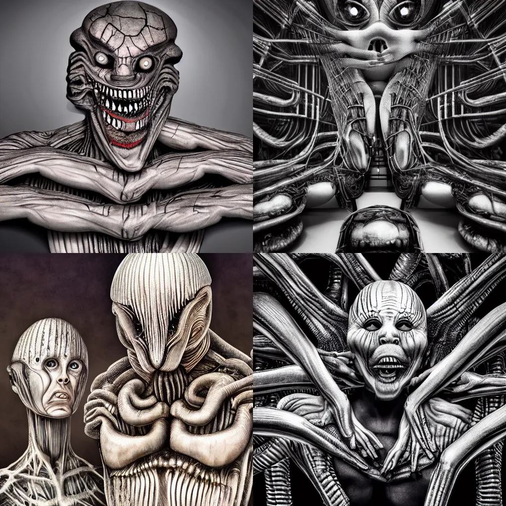 Prompt: World leaders summit. hr giger style. photography, 4K.