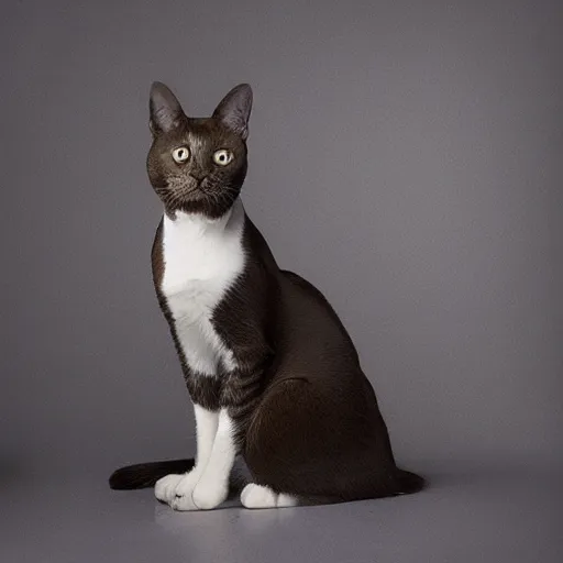 Prompt: portrait of a cute cat by elke vogelsang