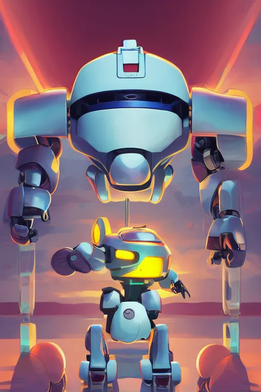 Image similar to metabots medabots medarotto medarot robot minimalist comics helmet mask neon cybereye, behance hd by jesper ejsing, by rhads, makoto shinkai and lois van baarle, ilya kuvshinov, rossdraws global illumination ray tracing hdr radiating a glowing aura