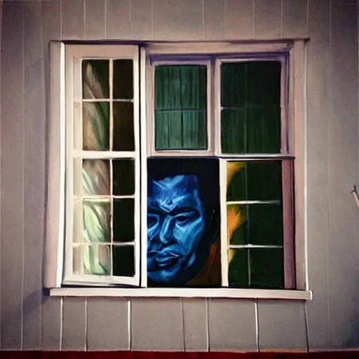 Image similar to “the man by the window painting”