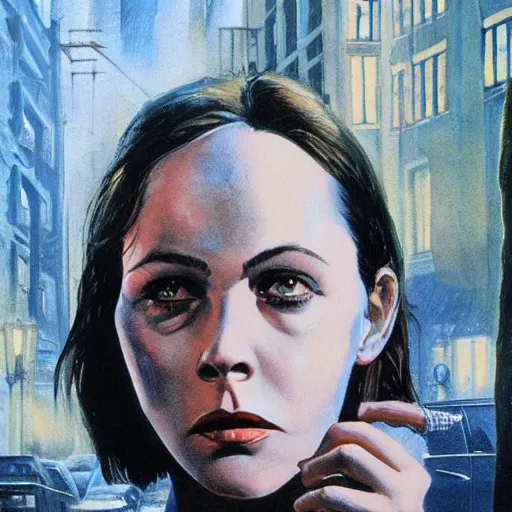 Image similar to detailed details photorealistic pictures of horror movie poster about night on mathilda street in the style of bob peak and alex ross, gouache and wash paints color, detailed facial and body and human environments and background and foreground and small details and big details proportionate, detailed 5 k details, detailed string text.